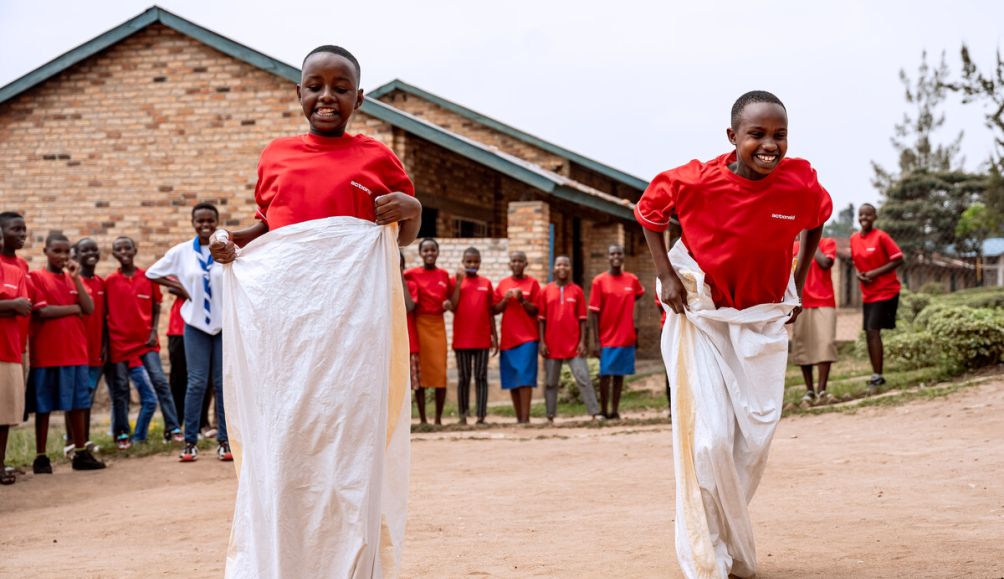 Girls participate in an interactive learning games, facilitated by local women role models, activists, and community leaders who guide sessions on skills, advocacy, and self-confidence.