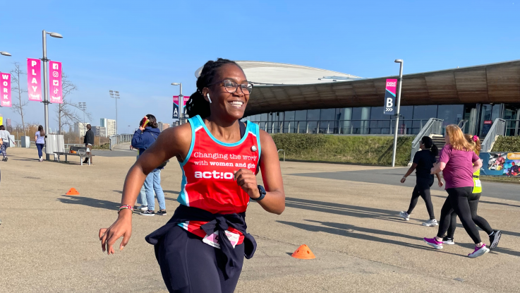 ActionAid supporter Mary takes on the Women's Run Series