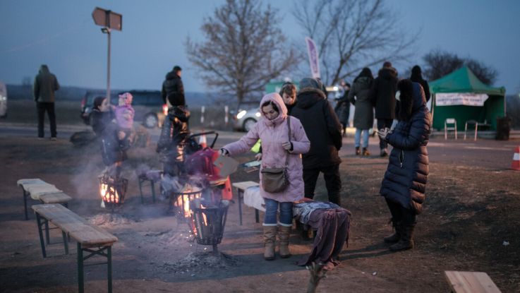 Zosin crossing point on the Polish Ukraine border Where ActionAid partners PAH (Polish Humanitarian Action) are operating