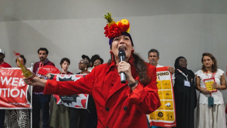 Climate activists at COP30, distinguishable by their red jackets and colourful 'just transition' bingo cards, called for climate talks to deliver on an outcome that puts people first.