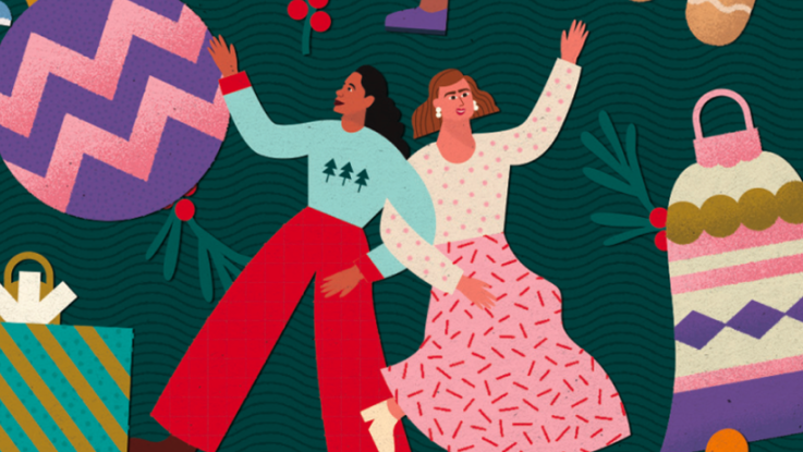 Illustration of women dancing
